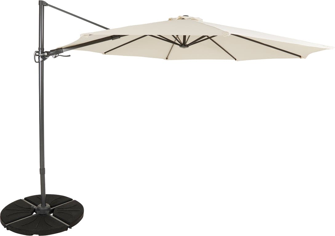 $Bilde av Shadow Flex parasoll (Ø: 300 cm, natur, sidetilt)