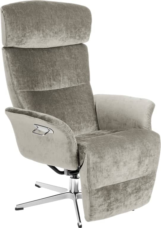 Conform Master recliner - svingfot alu stoff Eros 1070-73 Stone - Produktbilde