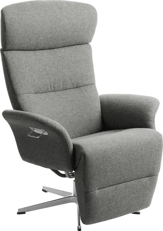 Conform Master recliner - svingfot alu stoff Sheford 1383-72 light grey - Produktbilde