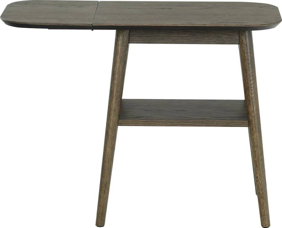 Karmøy sidebord/reclinerbord brun m/klaff - bilde 3 av 3