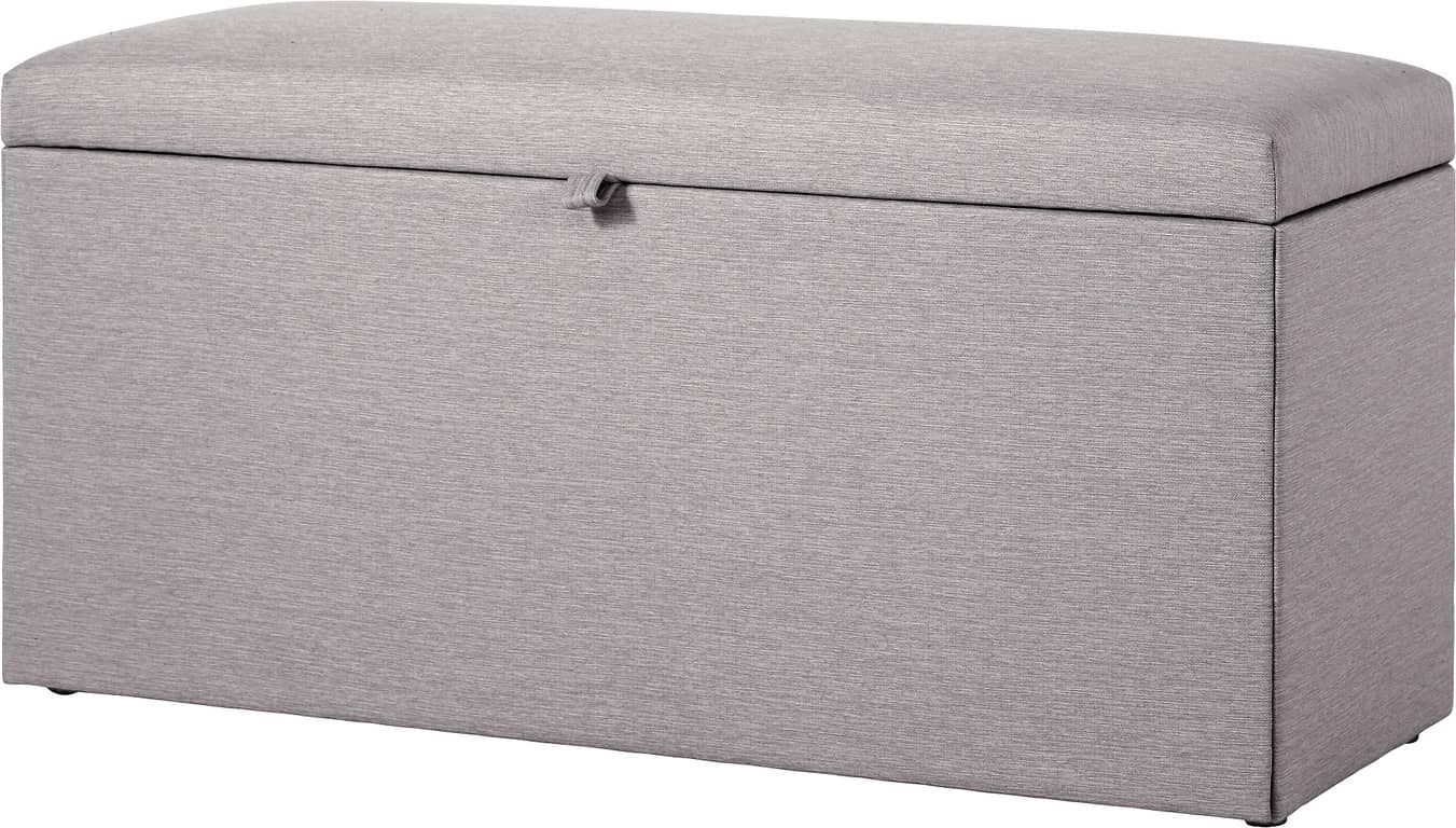 Odel® Sengebenk med oppbevaring - Tekstil Dovre Koks, 110x41 cm - Produktbilde