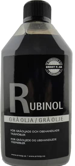 Rubinol olje - grå 250ml. Ikke herdende. - Produktbilde