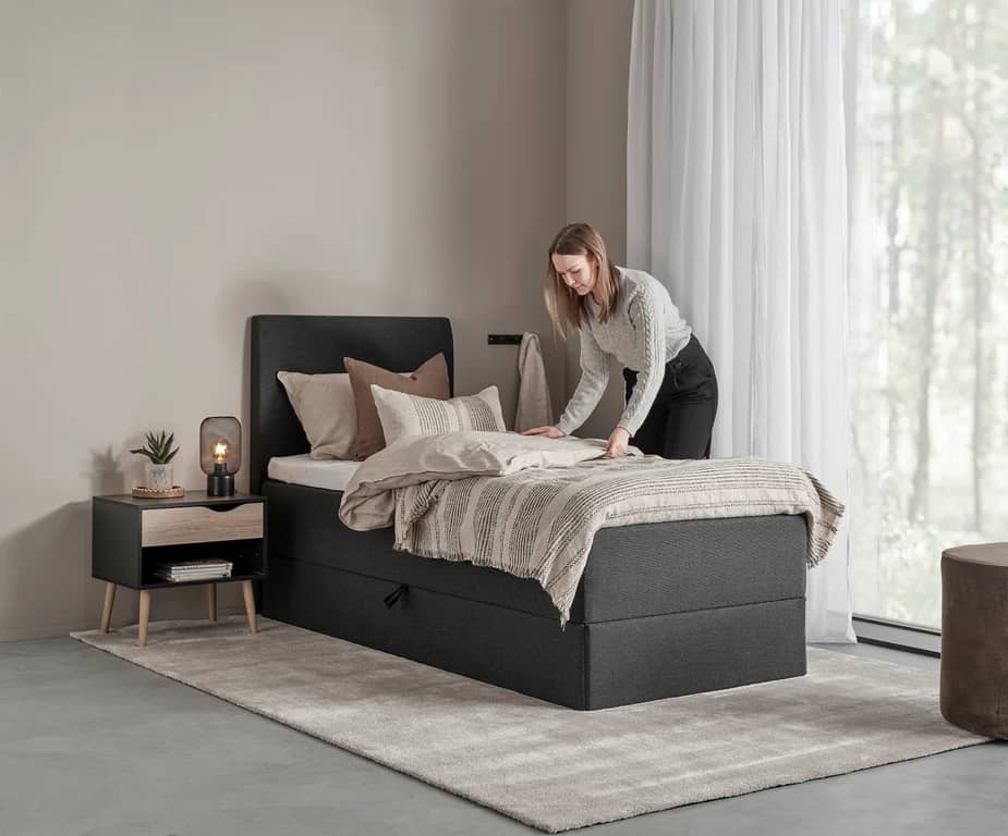 Odel® Eng rammeseng med oppbevaring 90x200 - bilde 2 av 3