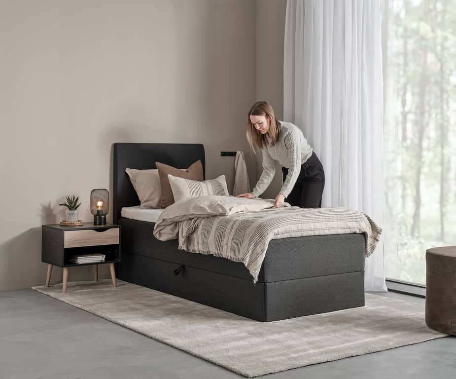 Odel® Eng rammeseng med oppbevaring 90x200 - bilde 2 av 3