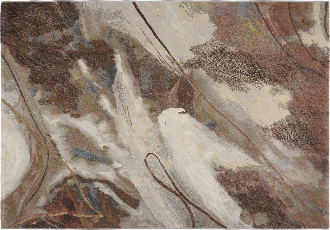 Paros teppe - Ø200 cm, rust - Produktbilde