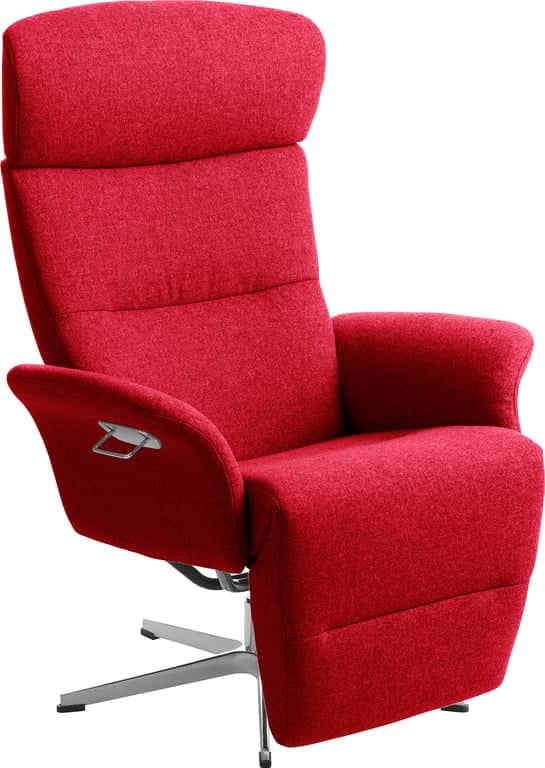 Conform Master recliner  - Svingfot alu stoff Facet Red 1326-37  - Produktbilde