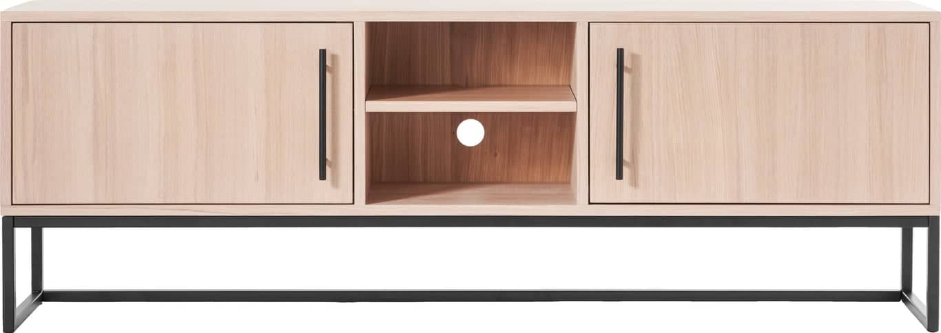 Nobel TV-benk - 160 x 35, H 55 cm, hvitoljet eikefiner - Produktbilde