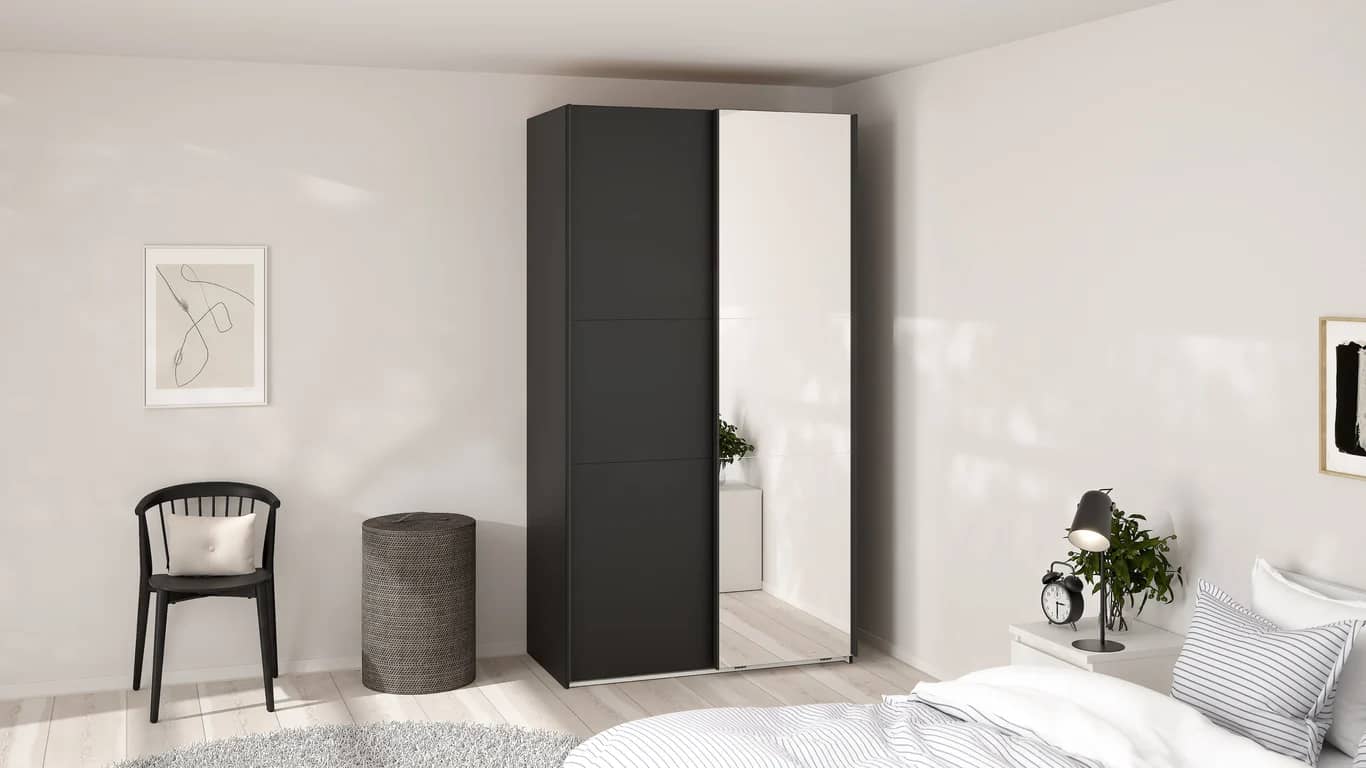 Como skyvedørsgarderobe 120x220cm - bilde 2 av 3