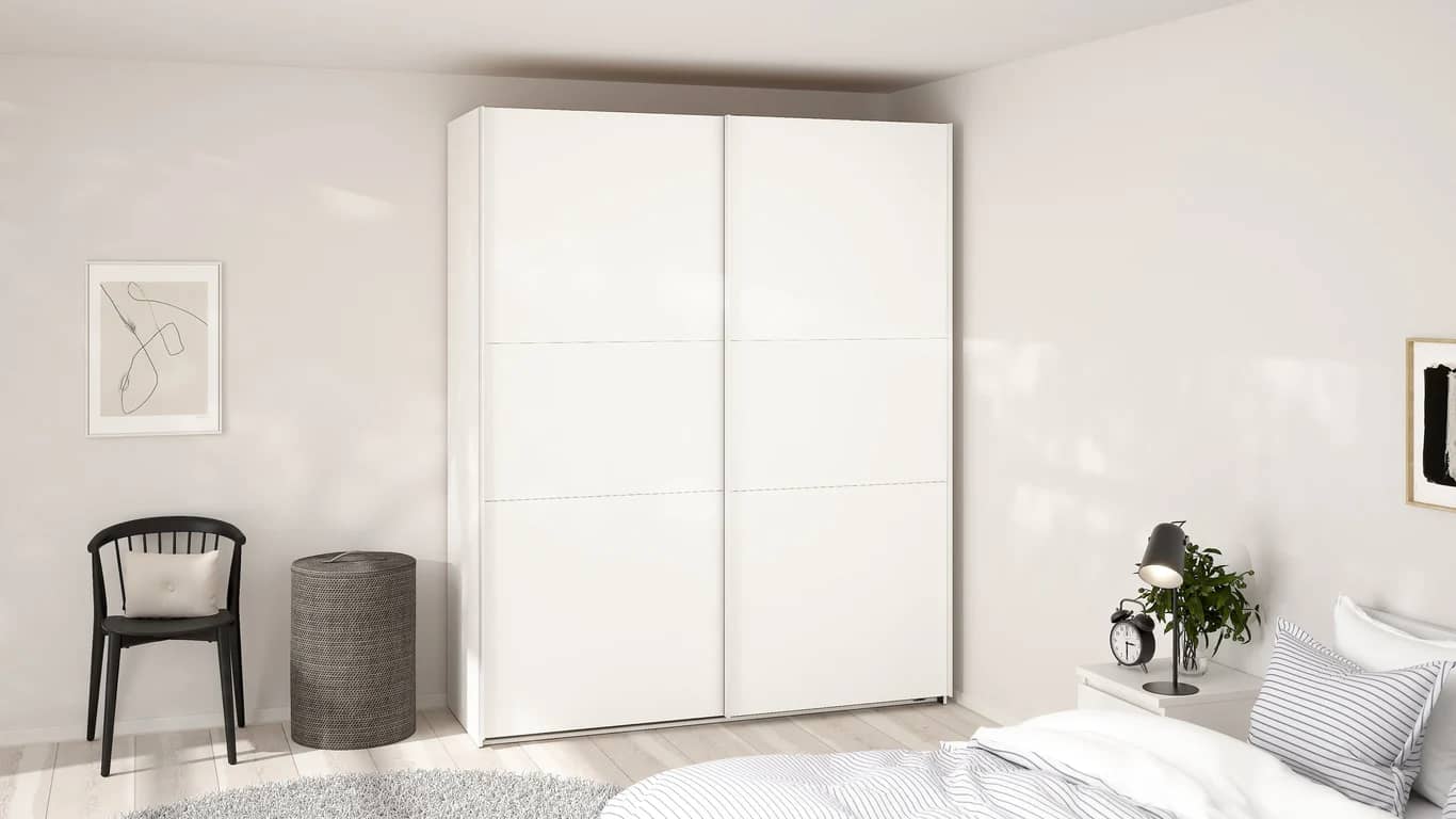 Como skyvedørsgarderobe 180x220cm - bilde 2 av 3