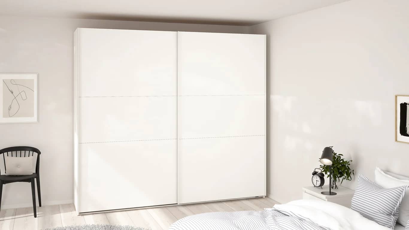 Como skyvedørsgarderobe 245x220cm - bilde 2 av 3