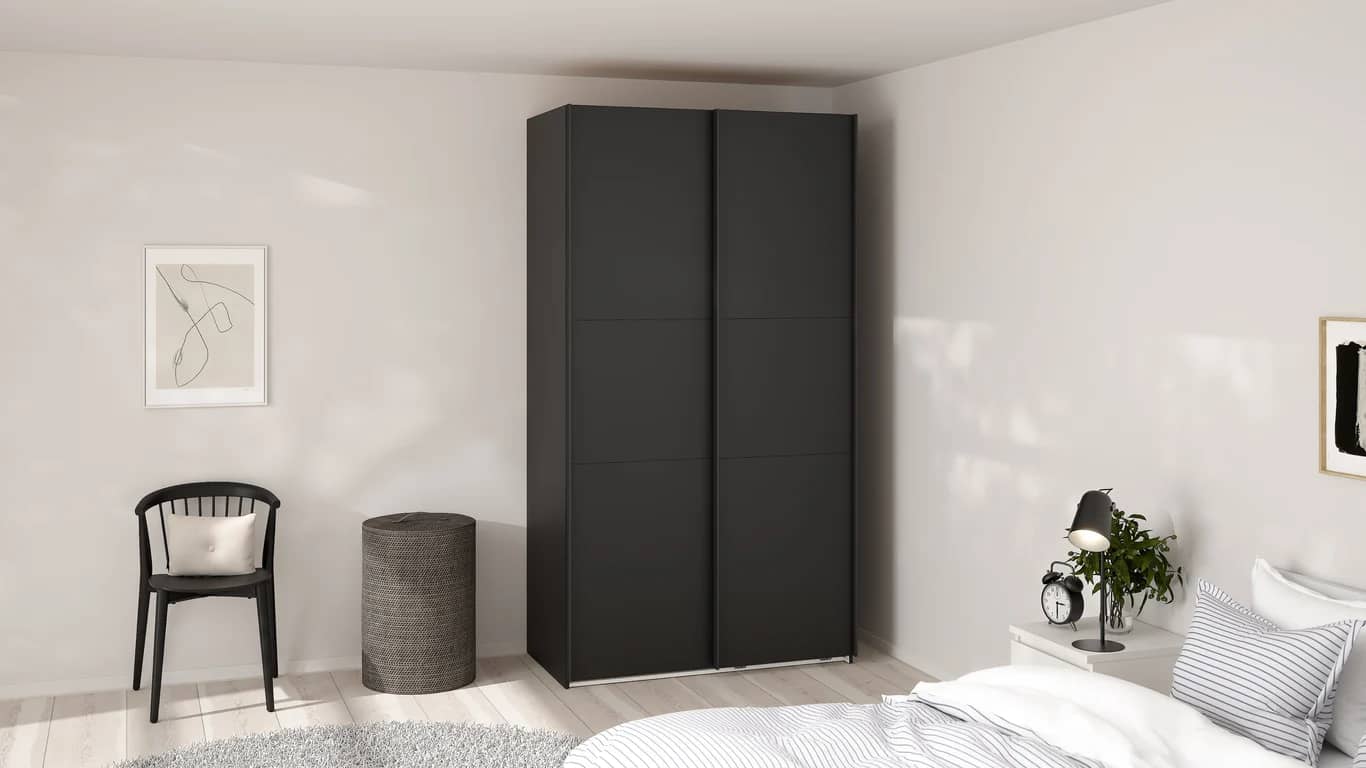 Como skyvedørsgarderobe 120x220cm - bilde 2 av 3