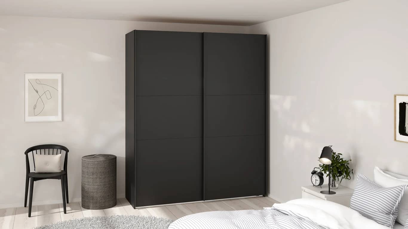 Como skyvedørsgarderobe 180x220cm - bilde 2 av 3