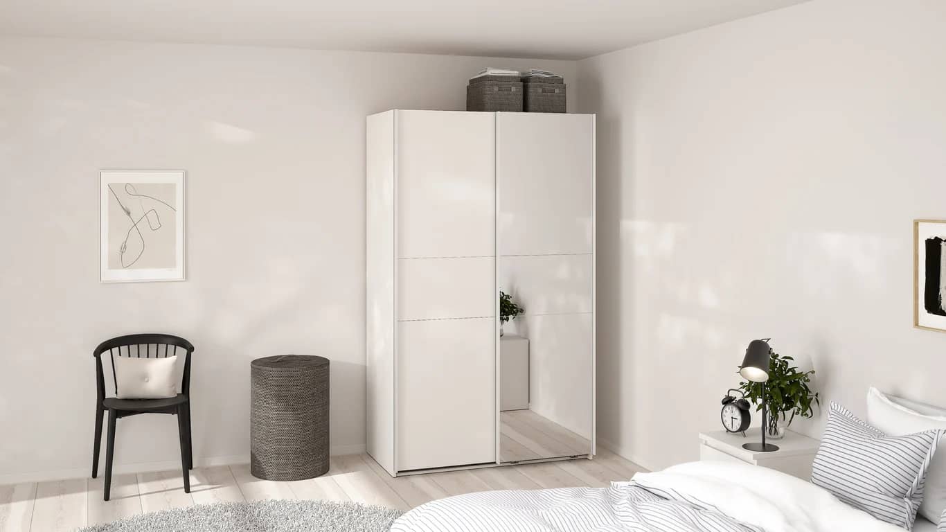 Como skyvedørsgarderobe 120x200cm  - bilde 2 av 3