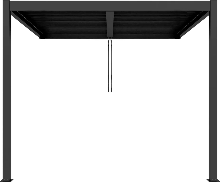 Pergola veggmontert 4x3m u/LED-lys   - bilde 1 av 2
