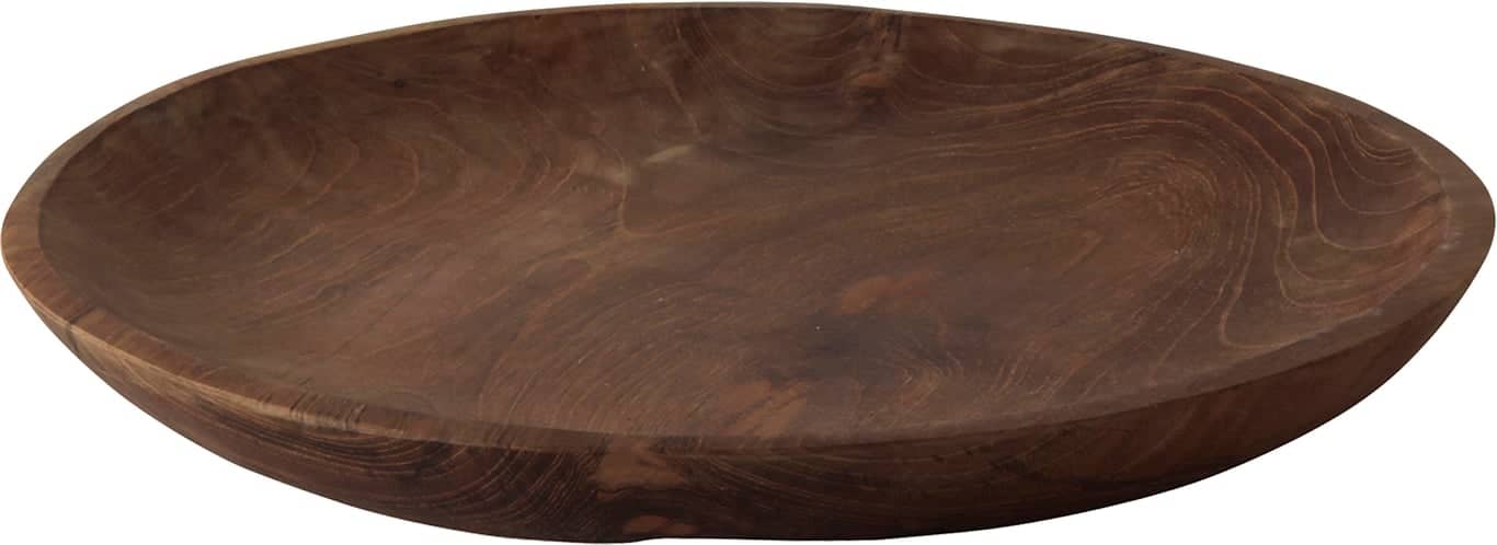 Lama dekketallerken/fat - teak Ø33 cm - Produktbilde