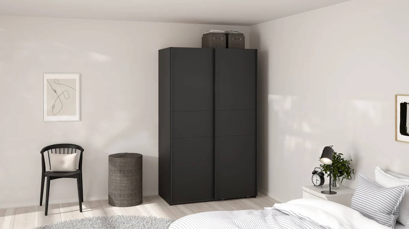 Como skyvedørsgarderobe 120x200cm - bilde 2 av 3