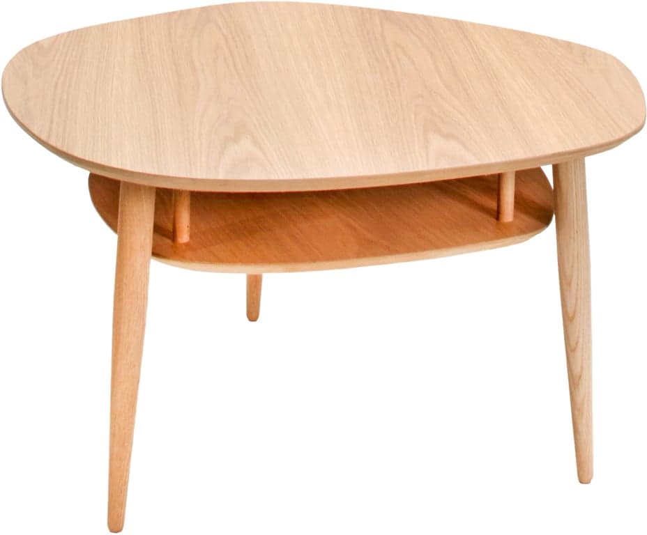 Køln sofabord 85x85 H48 cm - hvitpigmentert finer eik - Produktbilde