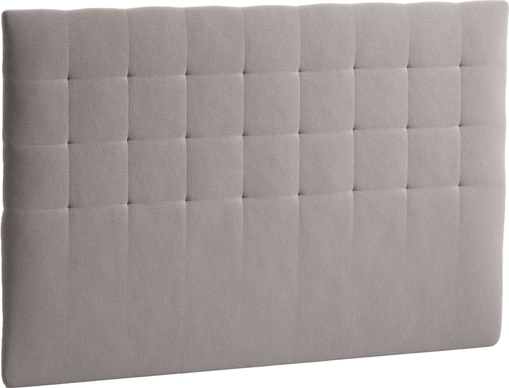 Bilde av Svane® Bari sengegavl (B 160 cm H 115 cm Stoff Moment ice grey. Må stå mellom seng og vegg. Ben inkludert.)
