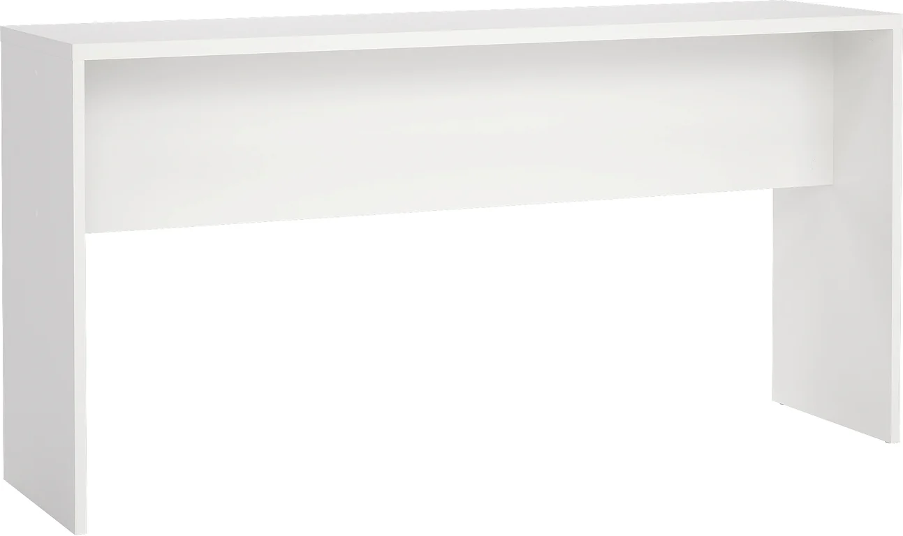 B150cm hvit med treunderstell