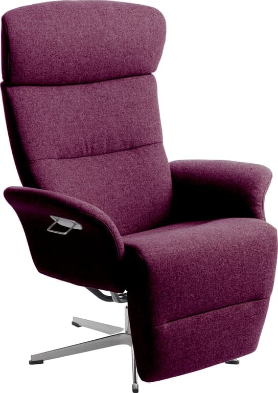 Conform Master recliner  - Svingfot alu stoff Facet Aubergine 1326-57  - Produktbilde