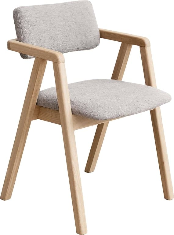 Hvitoljet, stoff Domino beige