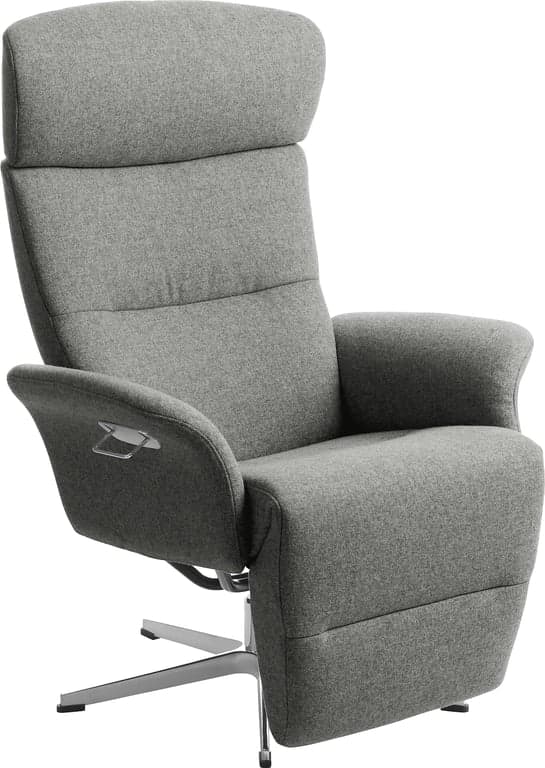 Conform Master recliner - svingfot alu stoff Sheford 1383-72 light grey - Produktbilde
