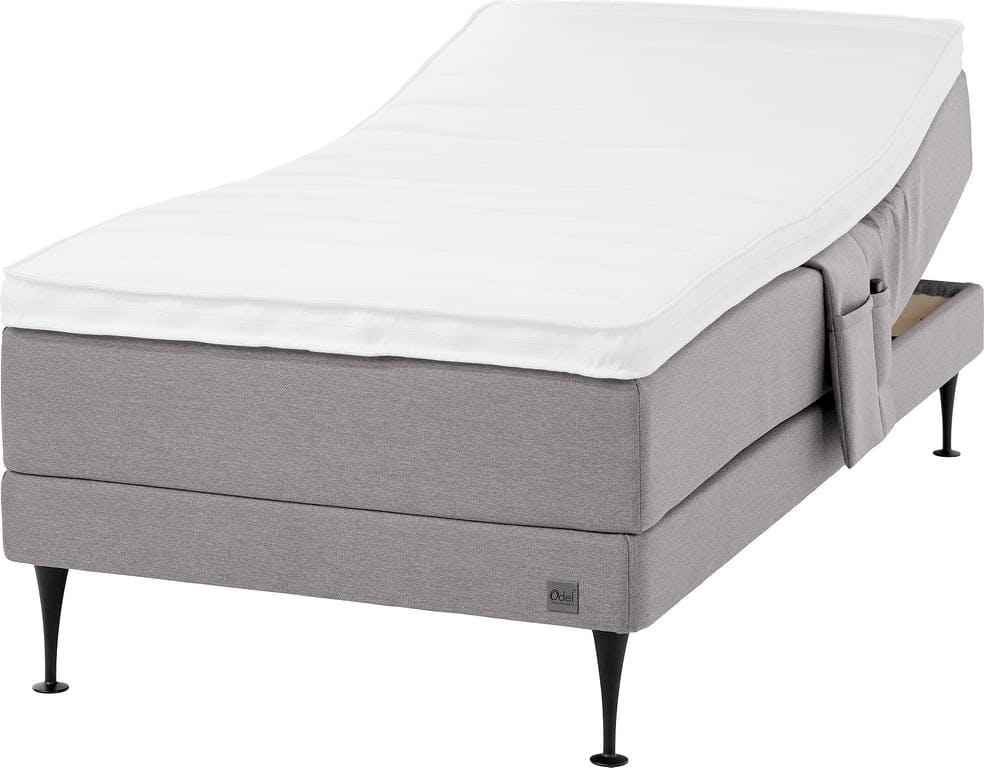 $Bilde av Odel Foss regulerbar seng 90x200 (Tekstil Dovre koks, Odel 35 overmadrass,  medium liggekomfort)