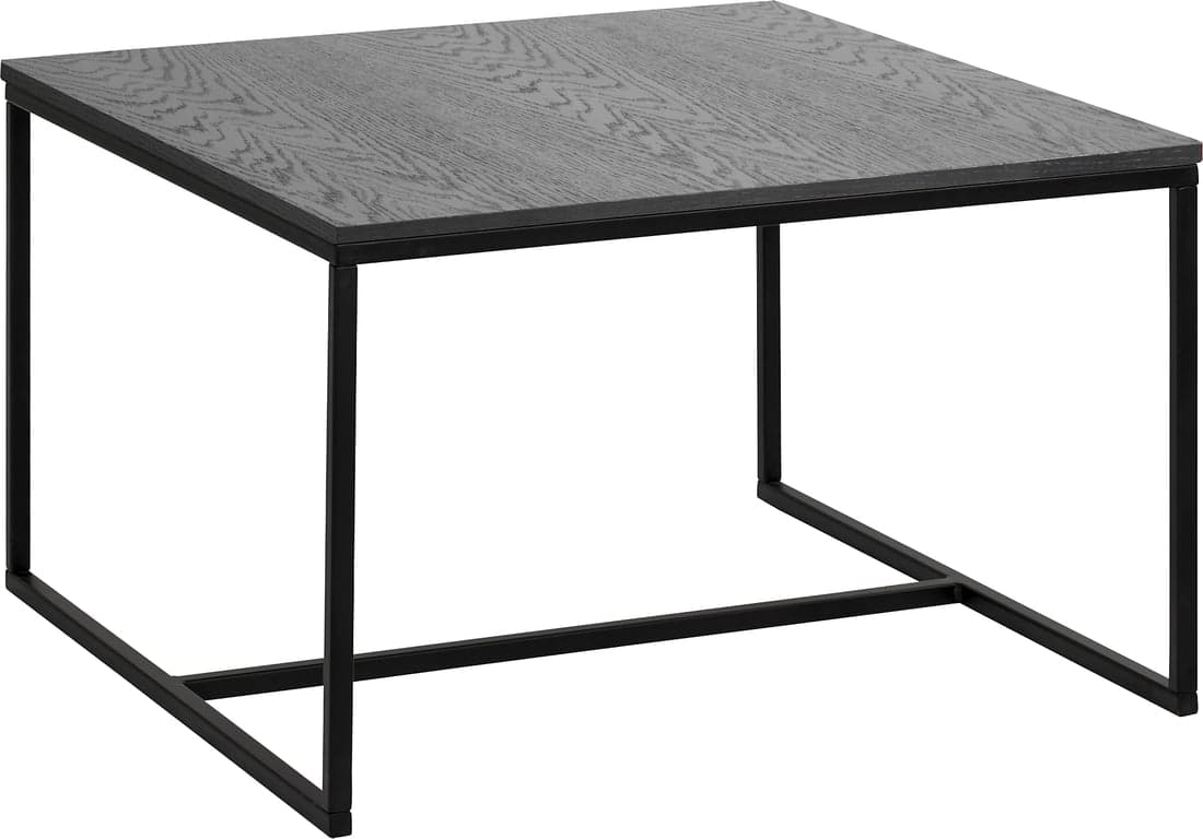 Nobel sofabord 80 x 80, H 47 cm - matt svart - Produktbilde