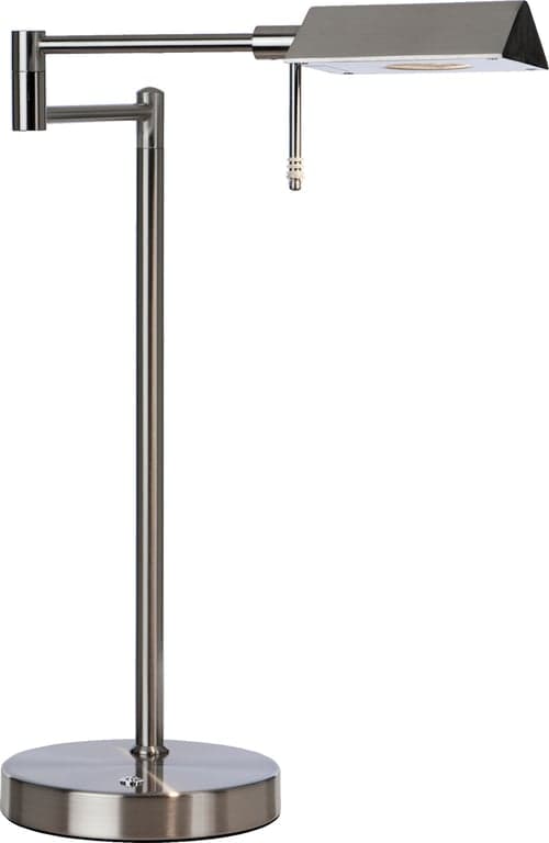 Canton bordlampe - stål, matt krom - Produktbilde