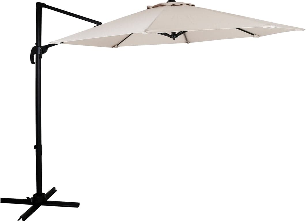 Bilde av Palma hengeparasoll Ø: 300 cm (Beige/svart aluminium)