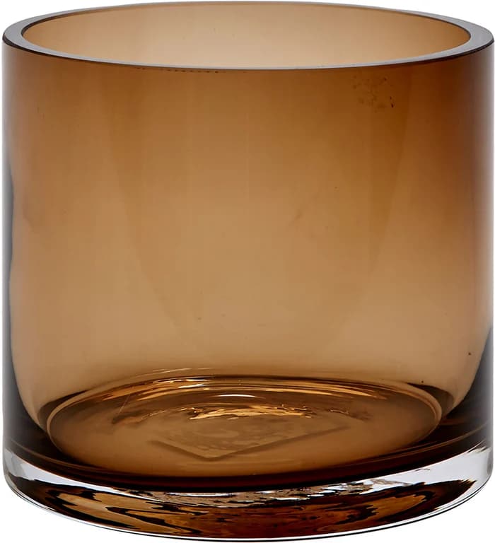 Ø 15 H 15 cm, glass, brun