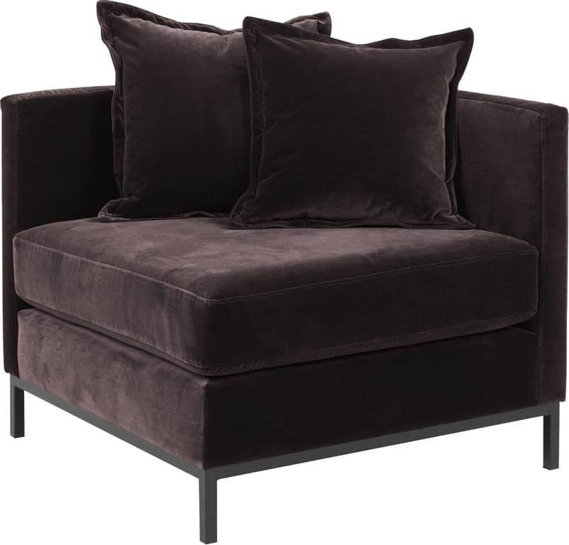 stoff Royal 12 Dark brown, svarte ben