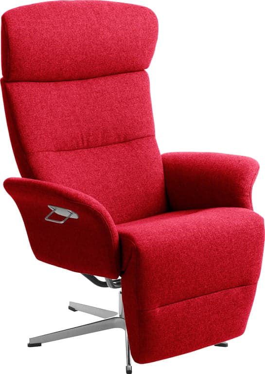 Conform Master recliner  - Svingfot alu stoff Facet Red 1326-37  - Produktbilde