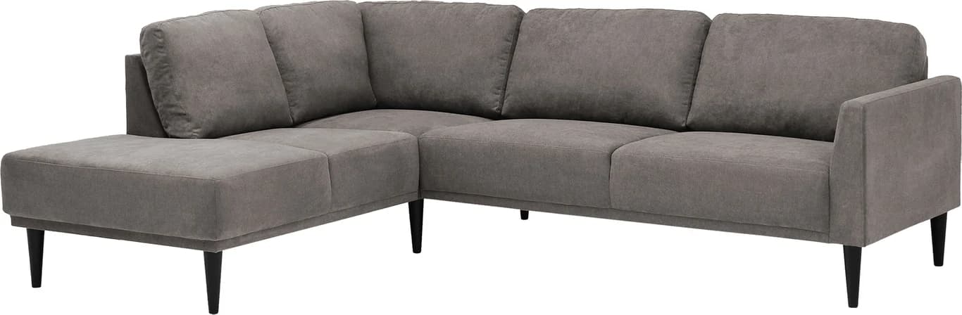 3 seter med åpen ende venstre, stoff Soro warm grey 91