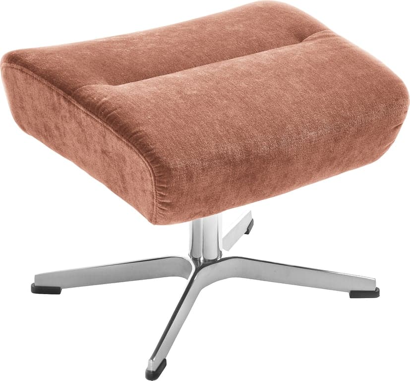 Stoff Eros peach, sort aluminiumsfot