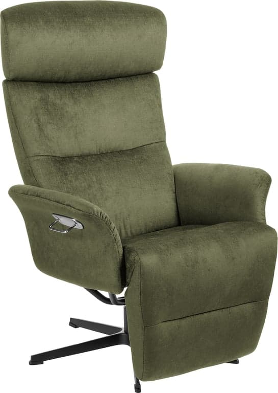 Conform Master recliner - svingfot alu svart stoff Evita forest 1373-35 - Produktbilde