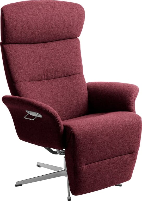 Conform Master recliner - svingfot alu stoff Sheford 1383-57 aubergine - Produktbilde