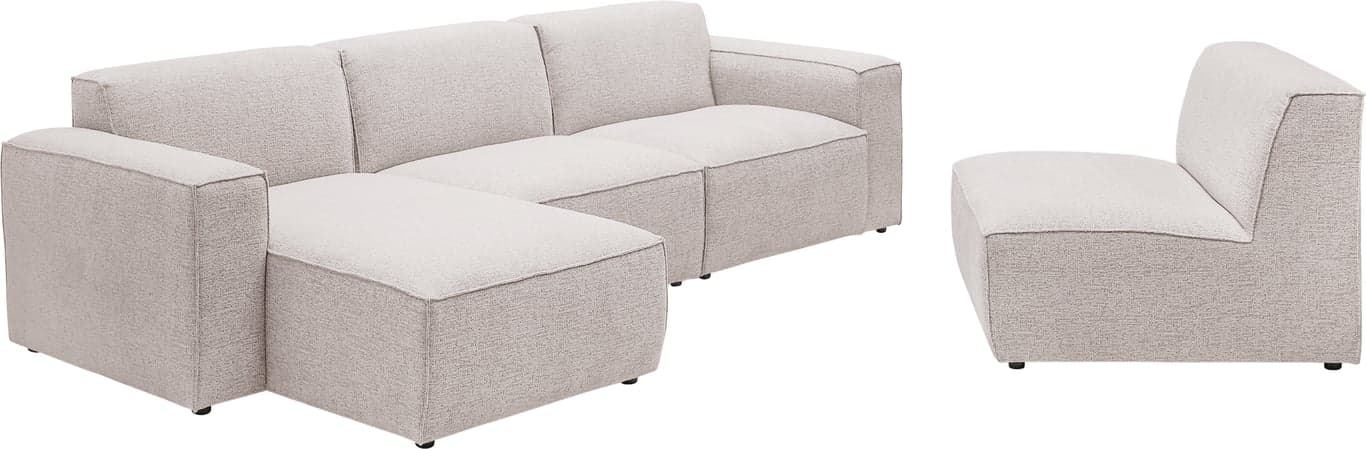 Stoff Beatto Light Grey