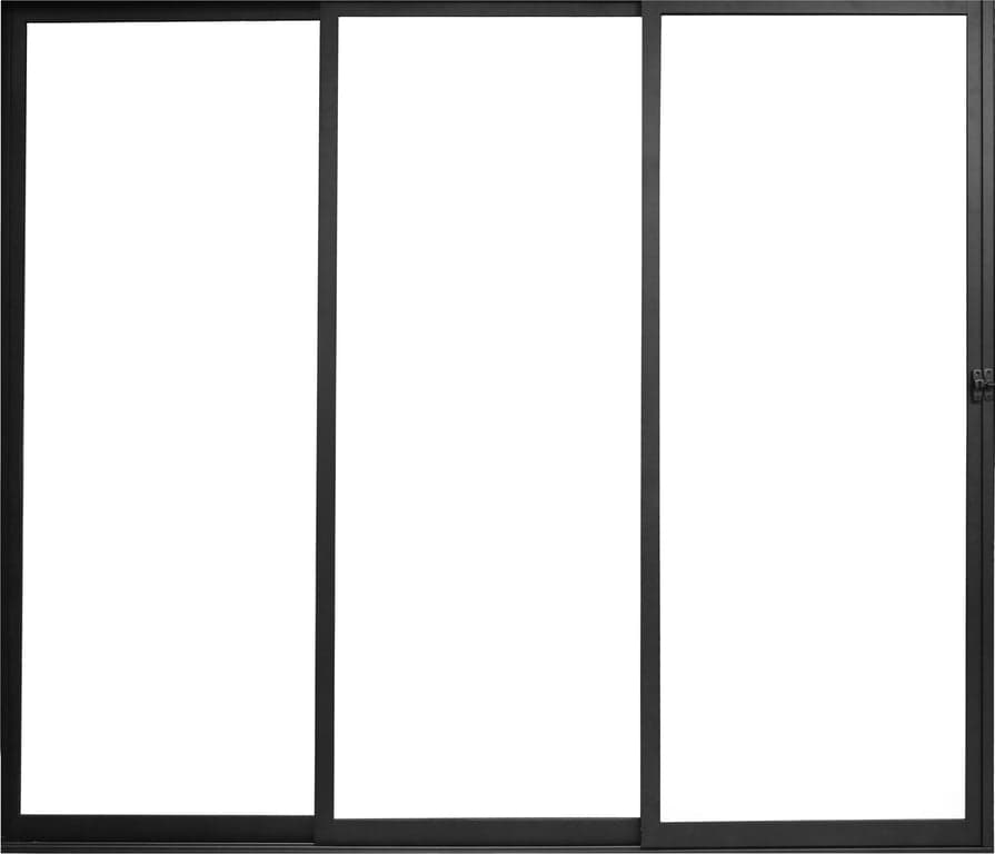 Bilde av Pergola skyvedør i glass (B: 270 H: 218 cm, svart)