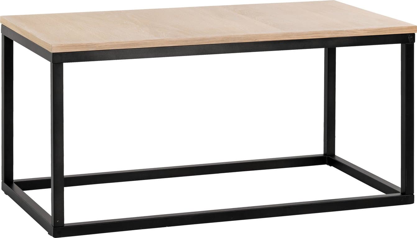 Nobel sofabord 94 x 48, H 42 cm - hvitoljet - Produktbilde