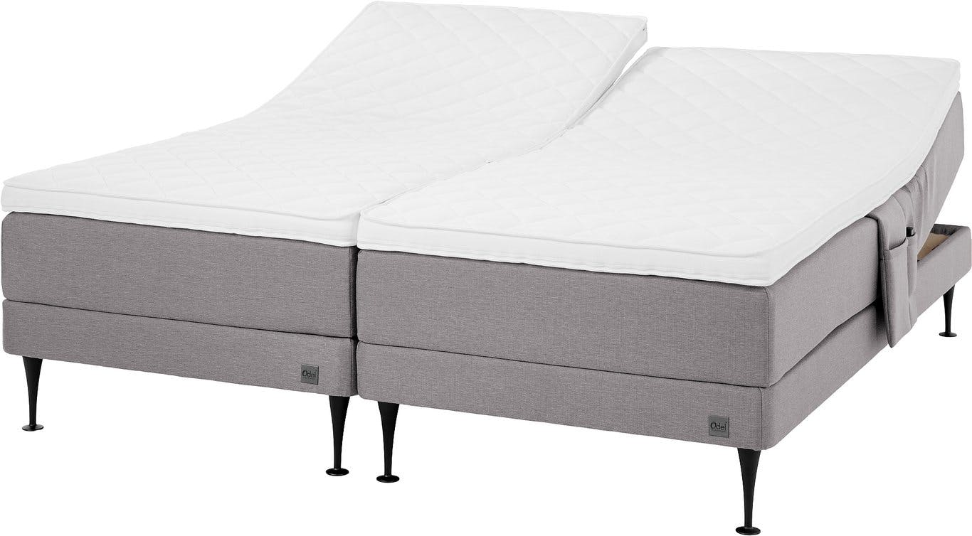 $Bilde av Odel Foss regulerbar seng 180x200 (Tekstil Dovre koks, Odel 45 splitt overmadrass,  medium/fast liggekomfort)