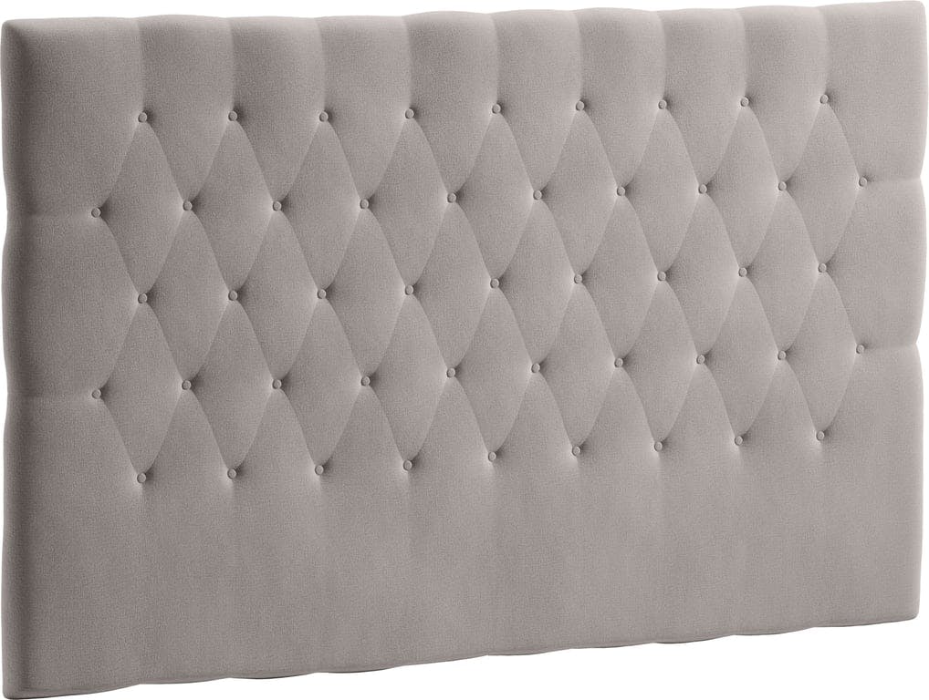 $Bilde av Svane® Asti sengegavl (B 150 cm H 120 cm Stoff Moment ice grey. Må stå mellom seng og vegg. Ben inkludert.)