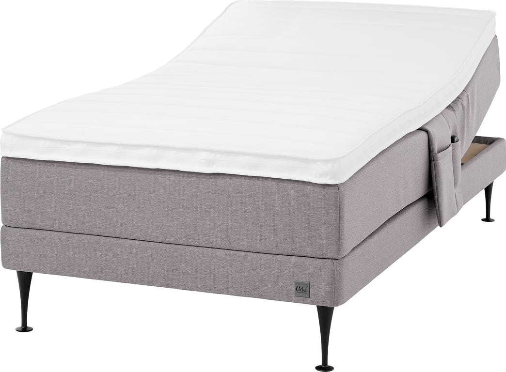 $Bilde av Odel Foss regulerbar seng 105x200 (Tekstil Dovre koks, Odel 35 overmadrass,  medium liggekomfort)