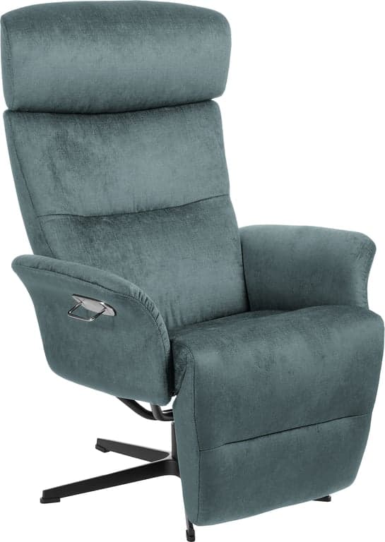 Conform Master recliner - svingfot alu svart stoff Evita petrol 1373-39 - Produktbilde