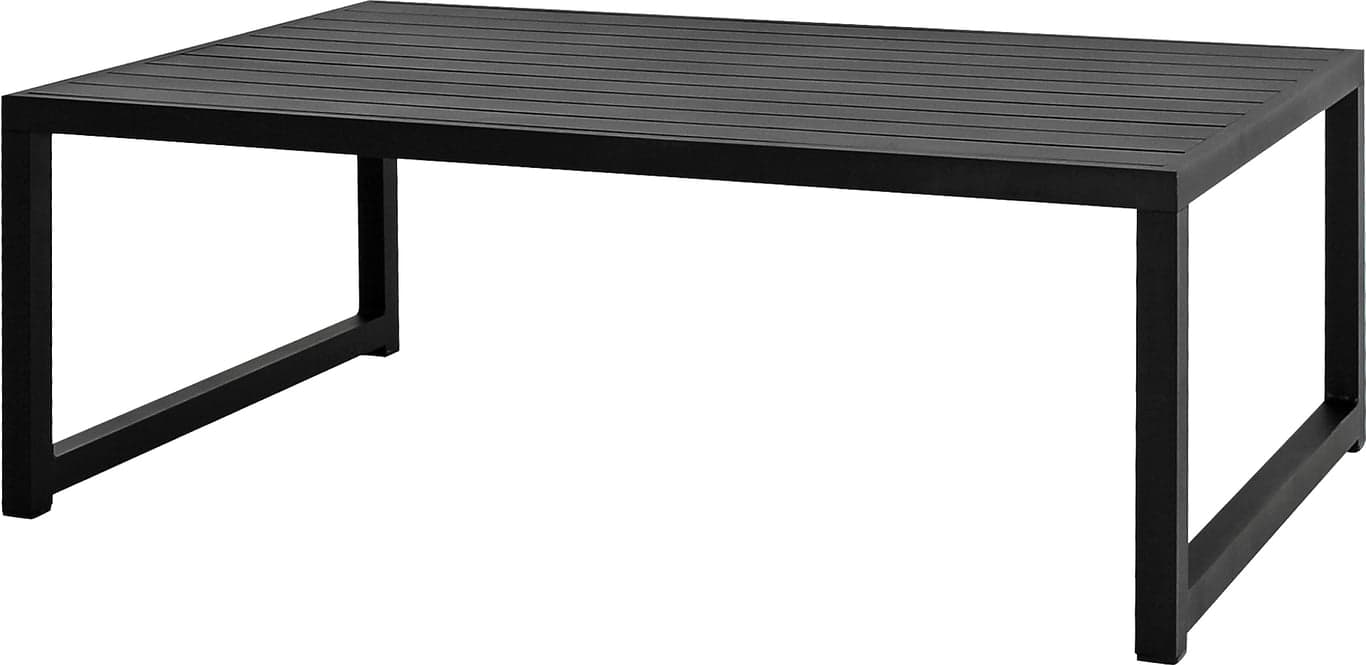 130 x 80 H: 47 cm, svart