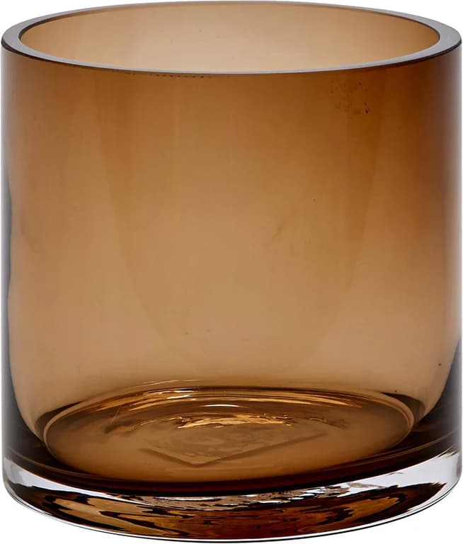 Ø 20 cm H 21 cm, glass, brun