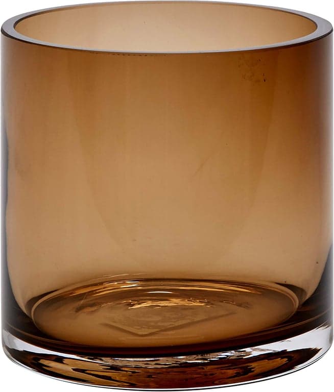 Ø 20 cm H 21 cm, glass, brun