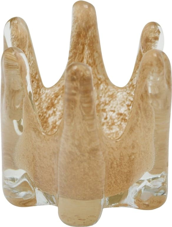 Ø: 11 H: 12 cm, brunt glass