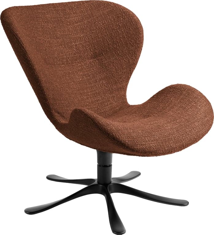 Stoff Benson Bronze, svart aluminiumsmfot med sving