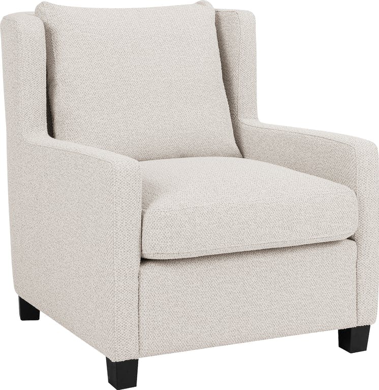 $Bilde av Charlotte stol (stoff Taffie Thule 422-11 beige, ben i svart eik)